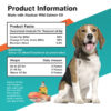 Dog supplement dosage and nutrition facts with Alaskan wild salmon oil