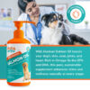 Vet with dog and Fur & Health Wild Alaskan Salmon Oil bottle, promoting Omega-3 benefits for pets’ coat and joints