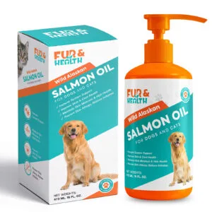 Wild Alaskan Salmon Oil for Dogs and Cats – Skin, Coat, and Immune Support Supplement