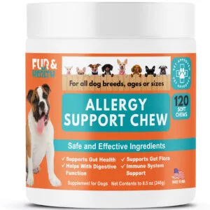 Fur & Health Allergy Support Chew for Dogs – 120 Soft Chews